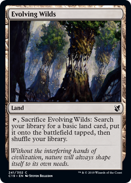 Evolving Wilds (Commander 2019) Light Play