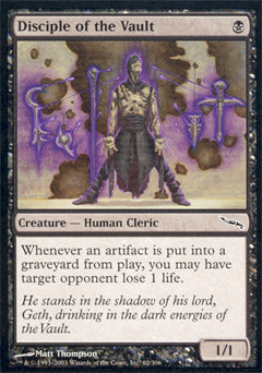 Disciple of the Vault (Mirrodin) Medium Play Foil