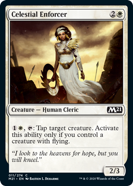 Celestial Enforcer (Magic 2021 Core Set) Medium Play