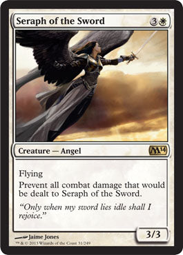 Seraph of the Sword (Magic 2014 Core Set) Near Mint Foil