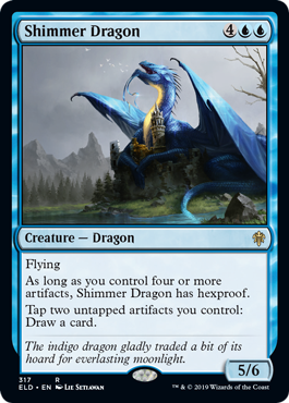 Shimmer Dragon (Throne of Eldraine) Near Mint