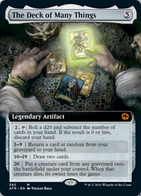 The Deck of Many Things (Extended Art) (Adventures in the Forgotten Realms) Near Mint Foil