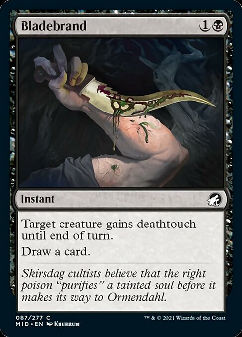 Bladebrand (Innistrad: Midnight Hunt) Light Play