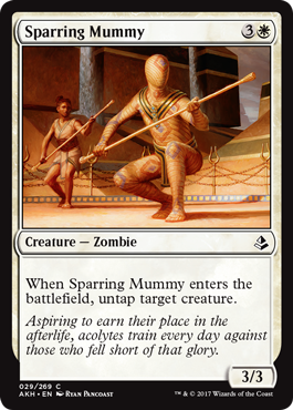Sparring Mummy (Amonkhet) Light Play Foil