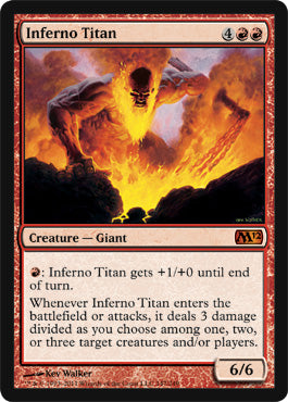 Inferno Titan (Magic 2012 Core Set) Medium Play Foil