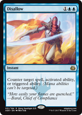Disallow (Aether Revolt) Near Mint Foil