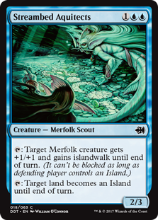 Streambed Aquitects (Duel Decks: Merfolk vs Goblins) Light Play