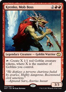 Krenko, Mob Boss (Duel Decks: Merfolk vs Goblins) Light Play