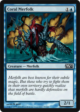 Coral Merfolk (Magic 2012 Core Set) Near Mint