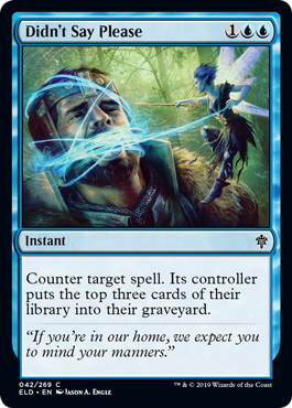 Didn't Say Please (Throne of Eldraine) Near Mint