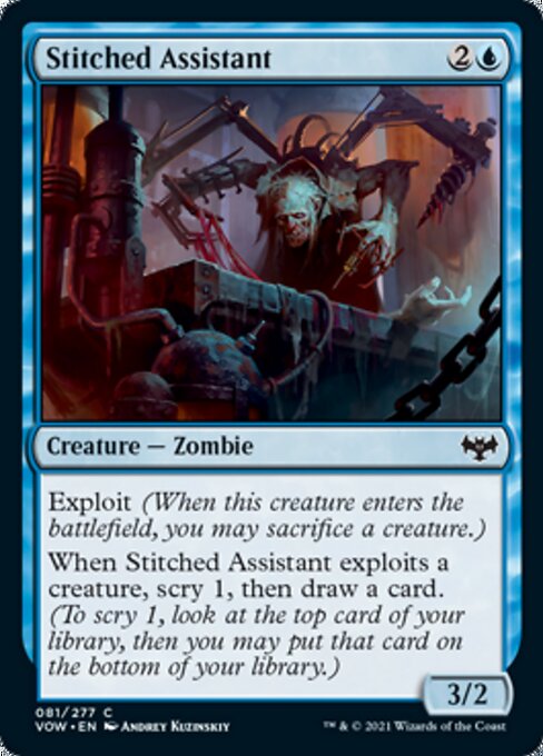 Stitched Assistant (Innistrad: Crimson Vow) Medium Play
