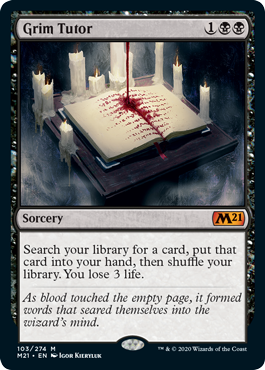 Grim Tutor (Magic 2021 Core Set) Near Mint