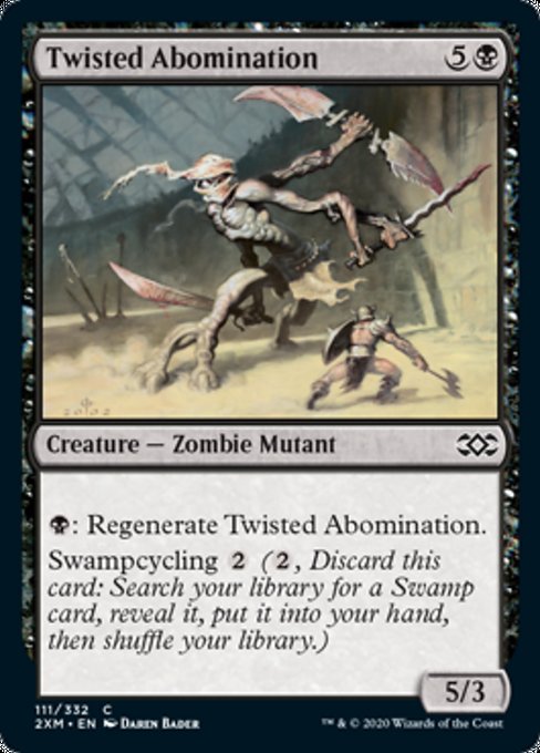 Twisted Abomination (Double Masters) Medium Play Foil