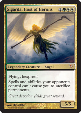 Sigarda, Host of Herons (Avacyn Restored) Medium Play Foil