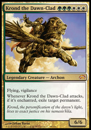 Krond the Dawn-Clad (Planechase 2012) Damaged / Poor