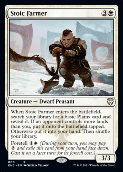 Stoic Farmer (Commander 2021 Kaldheim) Near Mint