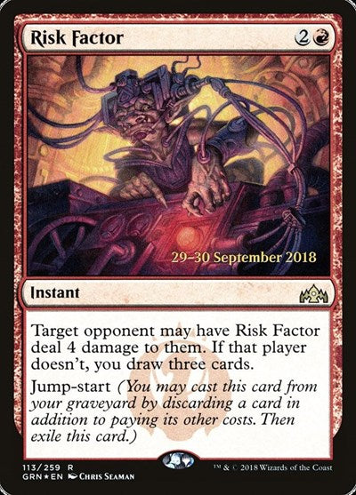 Risk Factor (Promos: Prerelease Cards) Medium Play Foil