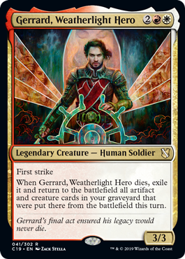 Gerrard, Weatherlight Hero (Commander 2019) Medium Play