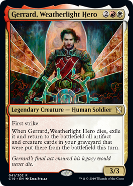 Gerrard, Weatherlight Hero (Commander 2019) Light Play