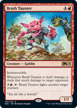 Brash Taunter (Magic 2021 Core Set) Light Play