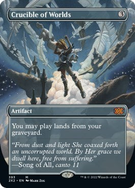 Crucible of Worlds (Borderless) (Double Masters 2022) Near Mint Foil