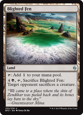 Blighted Fen (Battle for Zendikar) Medium Play