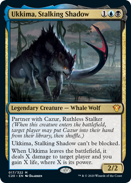 Ukkima, Stalking Shadow (Commander 2020 Ikoria) Medium Play Foil
