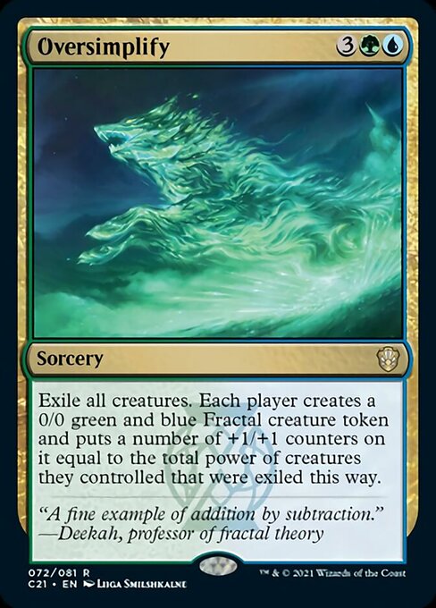Oversimplify (Commander 2021 Strixhaven) Near Mint