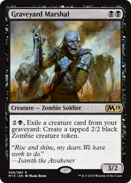 Graveyard Marshal (Magic 2019 Core Set) Medium Play
