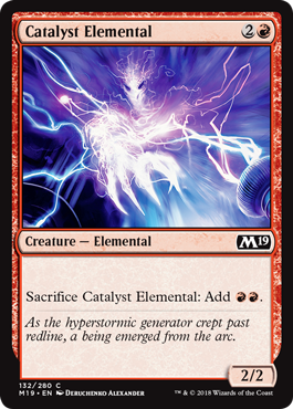 Catalyst Elemental (Magic 2019 Core Set) Medium Play