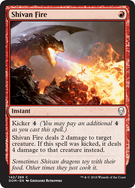 Shivan Fire (Dominaria) Near Mint