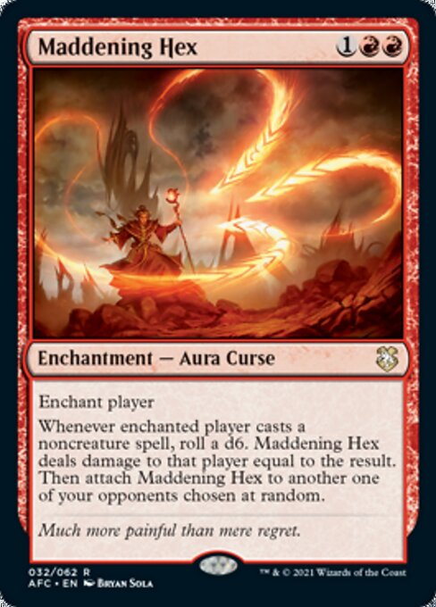 Maddening Hex (Commander 2021 Forgotten Realms) Light Play