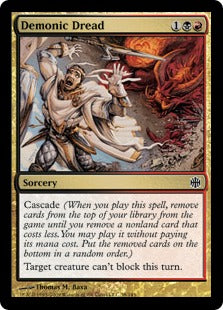 Demonic Dread (Alara Reborn) Near Mint