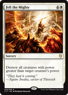 Fell the Mighty (Commander 2017) Light Play