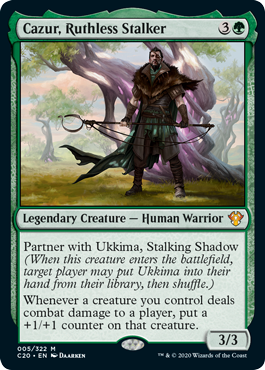 Cazur, Ruthless Stalker (Commander 2020 Ikoria) Near Mint Foil