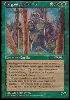Gargantuan Gorilla (Alliances) Medium Play
