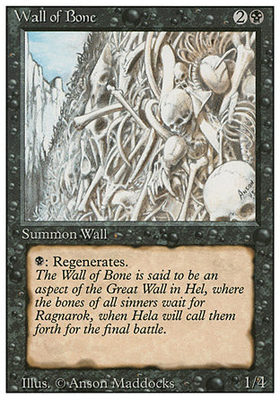 Wall of Bone (Revised) Medium Play