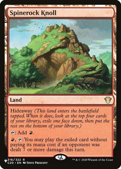 Spinerock Knoll (Secret Lair Commander: Heads I Win, Tails You Lose) Near Mint