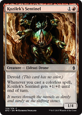 Kozilek's Sentinel (Battle for Zendikar) Near Mint