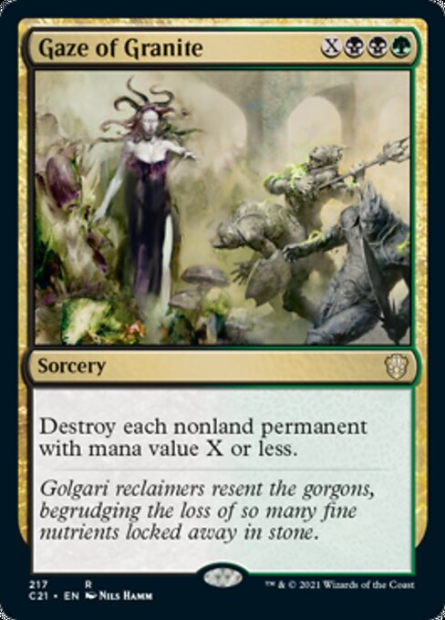 Gaze of Granite (Commander 2021 Strixhaven) Light Play