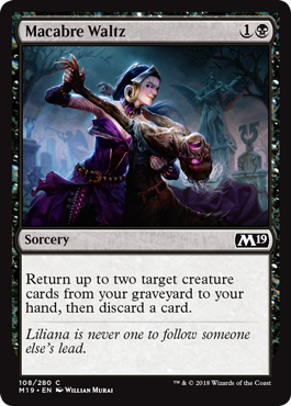 Macabre Waltz (Magic 2019 Core Set) Near Mint