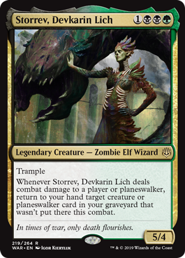 Storrev, Devkarin Lich (War of the Spark) Damaged / Poor