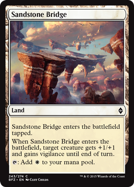 Sandstone Bridge (Battle for Zendikar) Medium Play