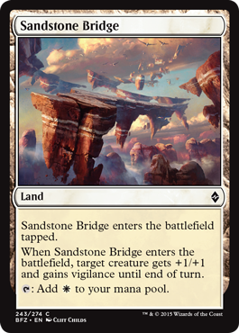 Sandstone Bridge (Battle for Zendikar) Near Mint