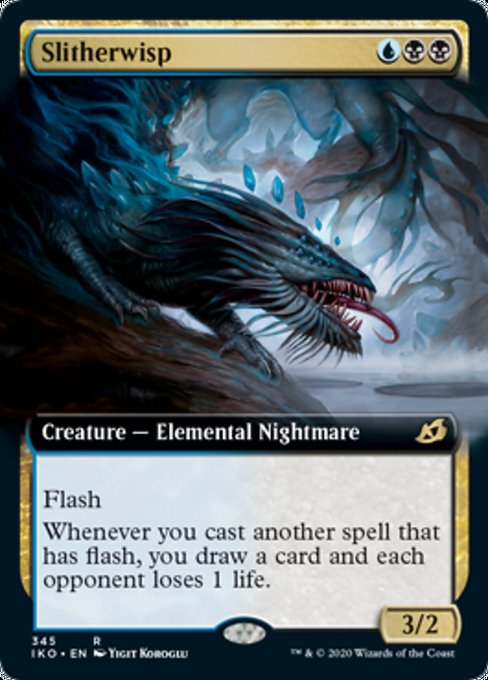 Slitherwisp (Extended Art) (Ikoria: Lair of Behemoths) Near Mint Foil