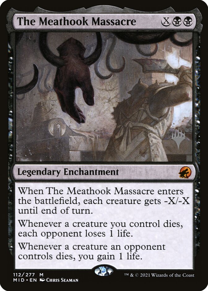 The Meathook Massacre (Promo Pack: Innistrad: Midnight Hunt) Light Play