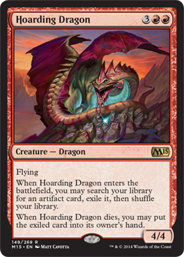 Hoarding Dragon (Magic 2015 Core Set) Medium Play