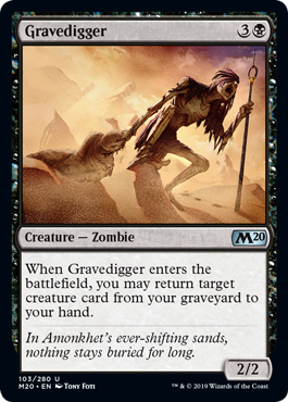 Gravedigger (Magic 2020 Core Set) Near Mint