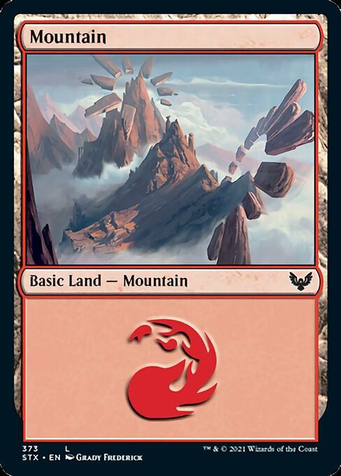 Mountain (373) (Strixhaven) Near Mint