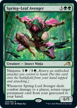 Spring-Leaf Avenger (Kamigawa: Neon Dynasty) Near Mint Foil
